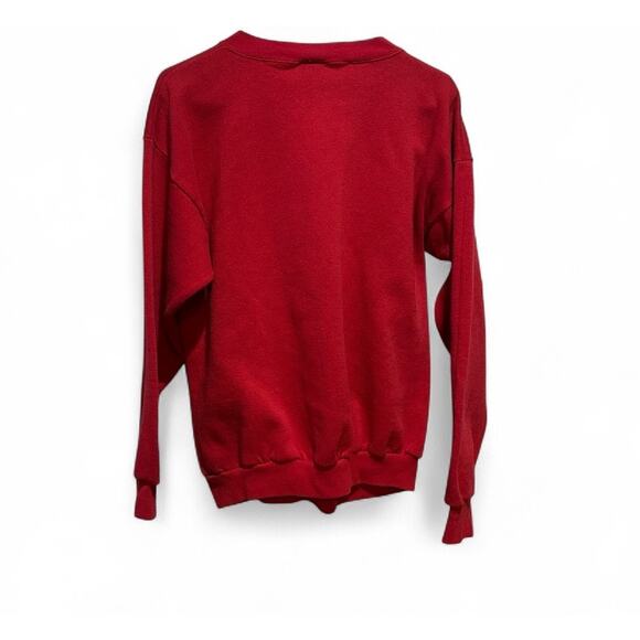 Vintage Bellevue WA Red Crewneck Long Sleeve Sailboat Graphic Size XL Warm - Picture 2 of 5